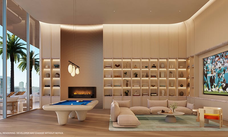 03-Jem-Game-Lounge THE JEM MIAMI PRIVATE RESIDENCES