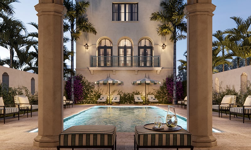 03-The-Village-Coral-Gables-Pool-View THE VILLAGE CORAL GABLES
