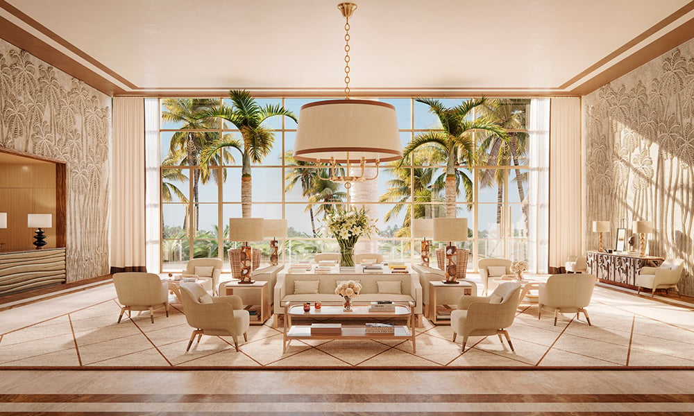 04-Four-Seasons-Coconut-Grove-Lobby FOUR SEASONS PRIVATE RESIDENCES COCONUT GROVE