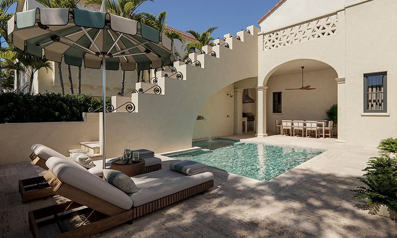 06-The-Village-Coral-Gables-Villa-Pool-Loggia THE VILLAGE CORAL GABLES