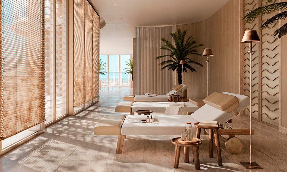 08-Four-Seasons-Coconut-Grove-Spa-Lounge-Area FOUR SEASONS PRIVATE RESIDENCES COCONUT GROVE