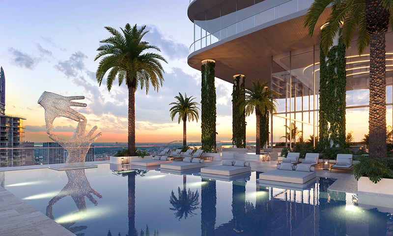 09-Jem-Sunset-Pool THE JEM MIAMI PRIVATE RESIDENCES