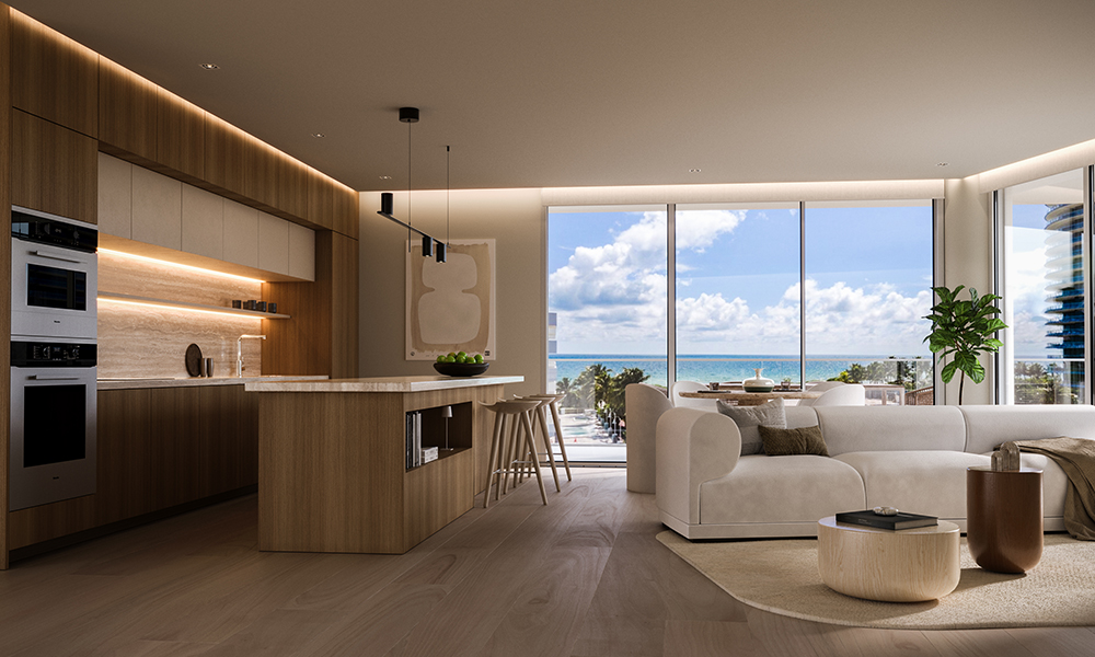 12-Surf-Row-Residences-Living-Room-and-Kitchen SURF ROW RESIDENCES