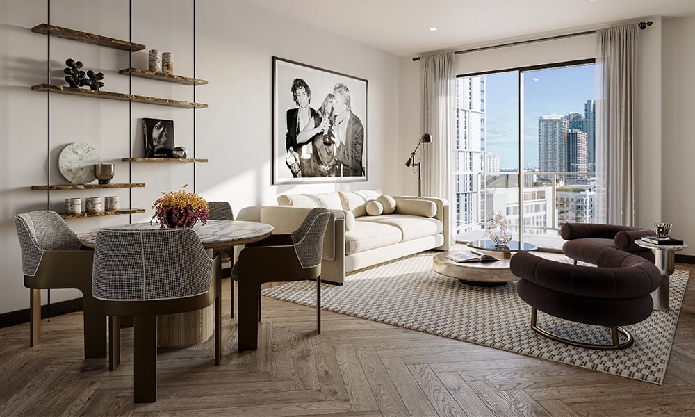 19-The-Rider-Wynwood-Living-Room THE RIDER RESIDENCES