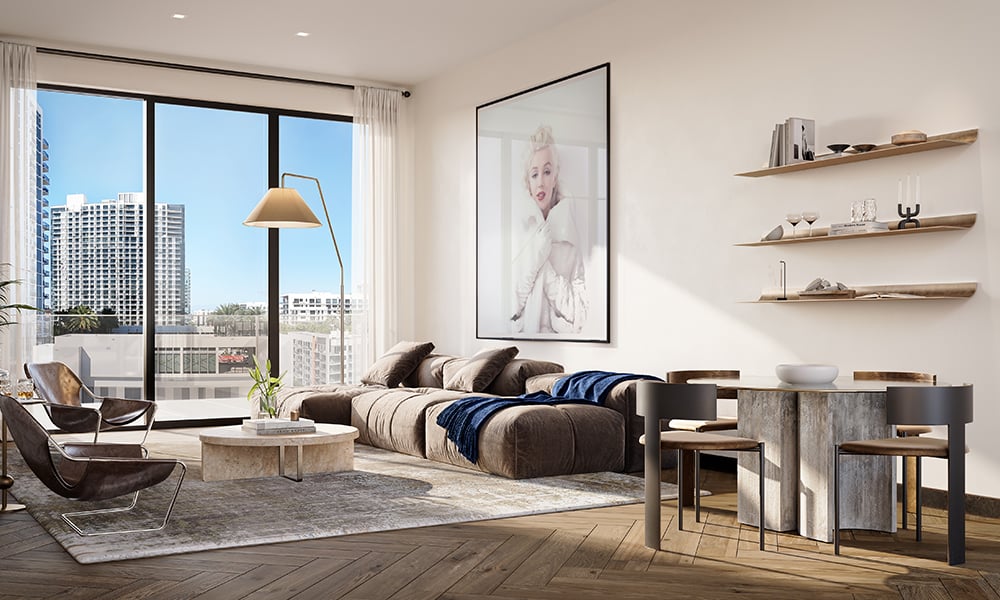 21-The-Rider-Wynwood-Living-Room THE RIDER RESIDENCES