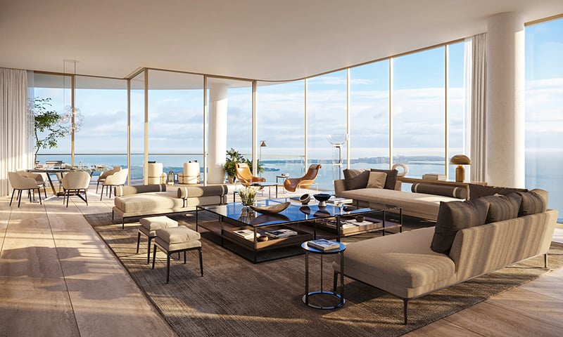 23-1428-Brickell-Living-Room THE RESIDENCES AT 1428 BRICKELL