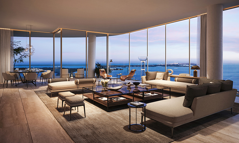 24-1428-Brickell-Living-Room THE RESIDENCES AT 1428 BRICKELL